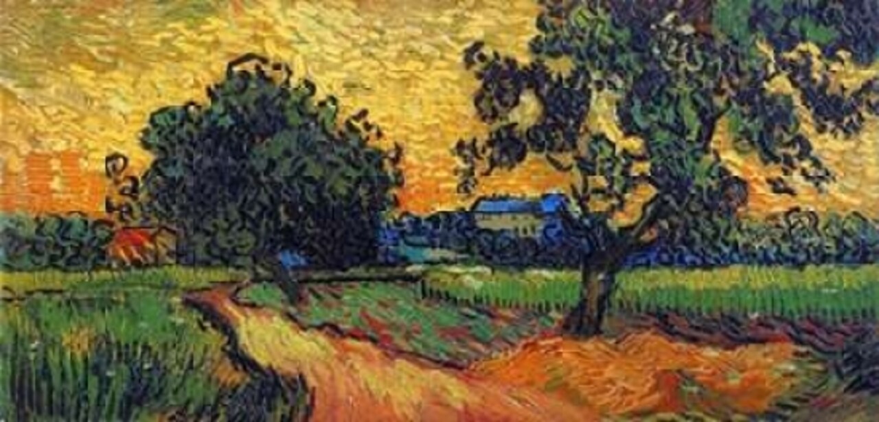 Landscape At Twilight Poster Print by  Vincent Van Gogh - Item # VARPDX374496